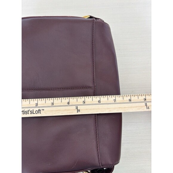 Vintage Etienne Aigner Crossbody Bag Purse Dark Brown Leather Adjustable Strap - Picture 5 of 13